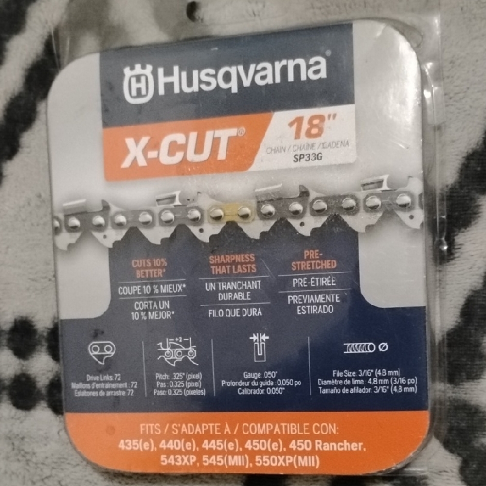 Husqvarna X-Cut 18" Chainsaw Chain.